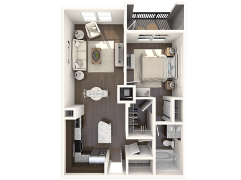Agave Floor Plan at Barcelona Jupiter, Florida, 33458